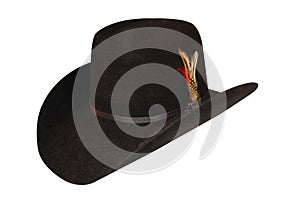A Cowgirl Hat Isolated on White photo