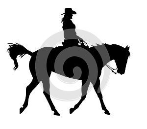 Cowgirl Silhouette