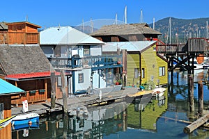 Cowichan Bay Houseboats, Vancouver Island, British Columbia