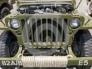 Cowl of military car