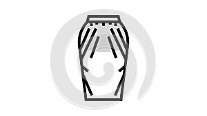 cowl skirt color icon animation