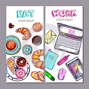 Coworking Space Banner Set