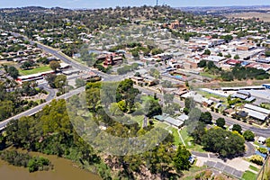 Cowra - Central NSW Australia - Aerial View