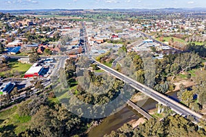 Cowra NSW Australia aerial view