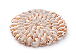 Cowrie shell mat