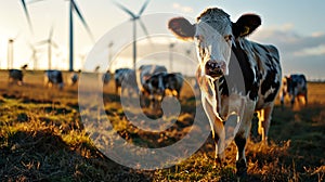 Cows in a grassy field