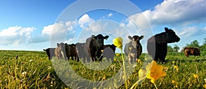 Cows on a meadow