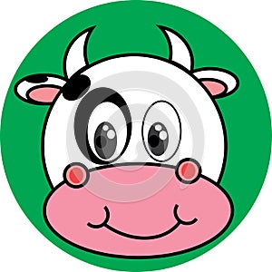Cows vector icon or logo