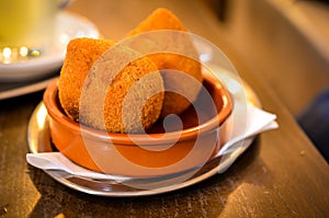 Coxinhas de frango brasilian dough balls snack