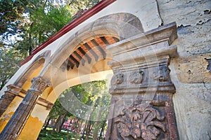 Coyoacan Central Park located in historic city center