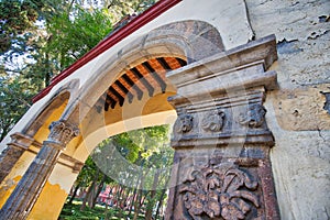 Coyoacan Central Park located in historic city center photo