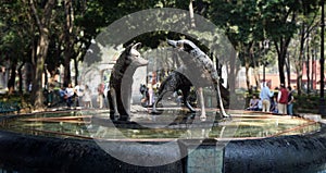 Coyoacan mexico fountain