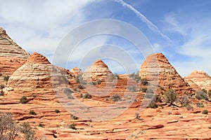 USA, Arizona: Coyote Buttes - Colorful Sandstone Rock Formations photo