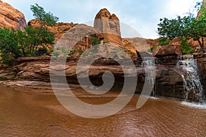 Coyote Gulch Lower Waterfall