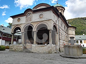 The Cozia Monastery in Caciulata. Romania