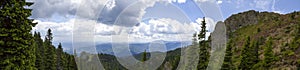 Landscape view from Cozia mountain