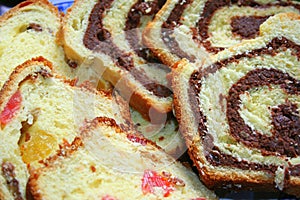 Cozonac is a traditional Romanian cake.