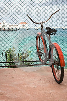 Cozumel beach bicycle