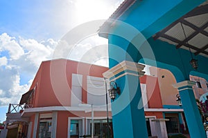 Cozumel island houses in mayan Mexico