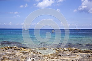 Cozumel Island Shore And Boats