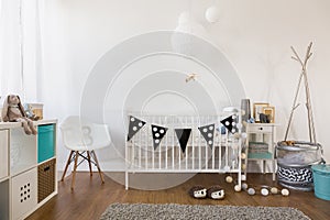 Cozy baby room decor