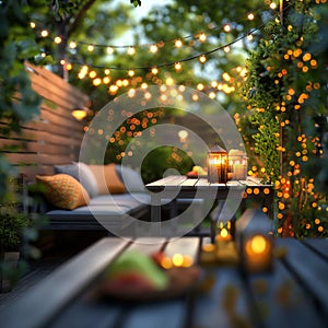 Cozy Backyard Evening Setup