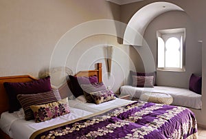 Cozy Bedroom with Arabic Window, Room, Home Interior