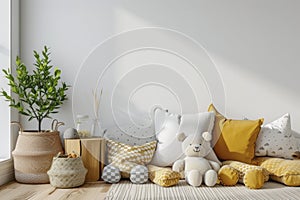 Cozy Child's Room with Plush Toys