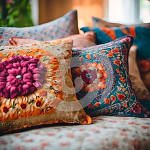 Cozy Comfort: Decorative Cushions in a Homey Setting