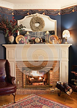 Cozy Corner Fireplace, HDR