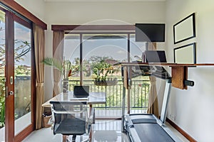 Cozy desk area private villa