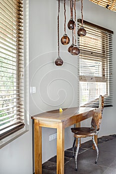 Cozy desk area private villa