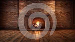 cozy fireplace wood floor