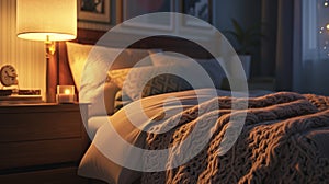 Cozy Haven: Warm Glow in the Bedroom