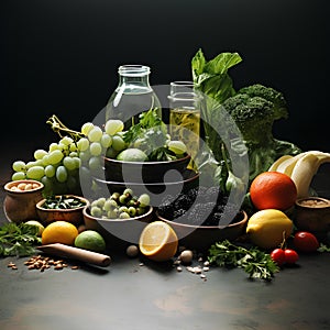 In a cozy kitchen, a health-conscious chef prepares a delectable meal using organic, locally sourced ingredients, showcasing