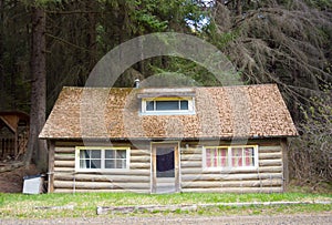 A cozy log cabin in alaska