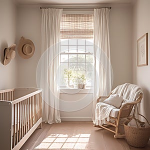 Cozy Nursery Sunlight Window