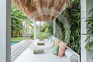 Cozy outdoor common area private villa