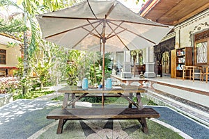 Cozy outdoor common area private villa