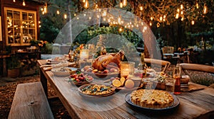 Cozy Outdoor Dinner Celebration