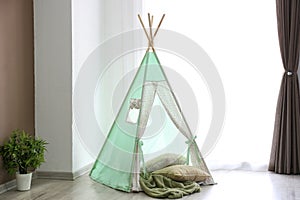 Cozy play tent for kids in room