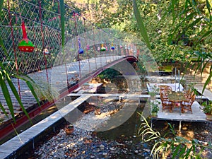 A cozy restaurant over the river in Adrasan