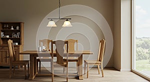 Cozy Rustic Dining Room Interior