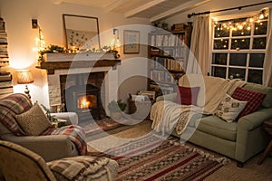 Cozy small living room interior