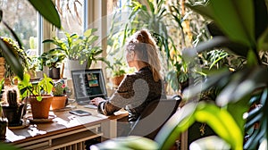 Cozy and Stylish Home Office Setup