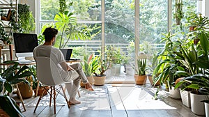 Cozy and Stylish Home Office Setup