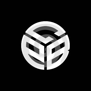 CPB letter logo design on black background. CPB creative initials letter logo concept. CPB letter design