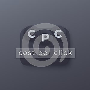 CPC, cost per click, digital marketing concept