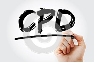 CPD - Continuing Professional Development acronym photo