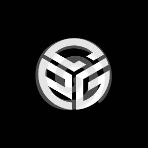 CPG letter logo design on black background. CPG creative initials letter logo concept. CPG letter design